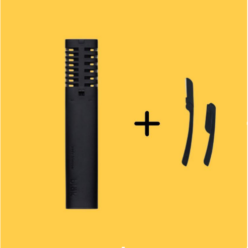 다리털숱제거기 제모 면도기 블락바디트리머 블랙, 오렌지, 1개