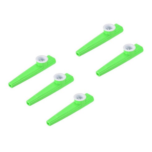 MECCANIXITY Kazoo Musical Instrument Plastic Green with Flute Diaphragm for Party Guitar Ukulele Vio