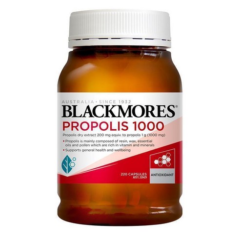 블랙모어스 프로폴리스 1000 220정 Blackmores Propolis 1000mg 220 Capsules, 1개