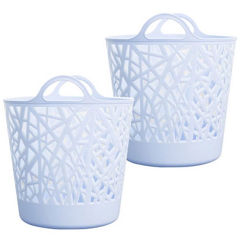 올맘 다용도 대용량 빨래바구니 40L, 스카이블루