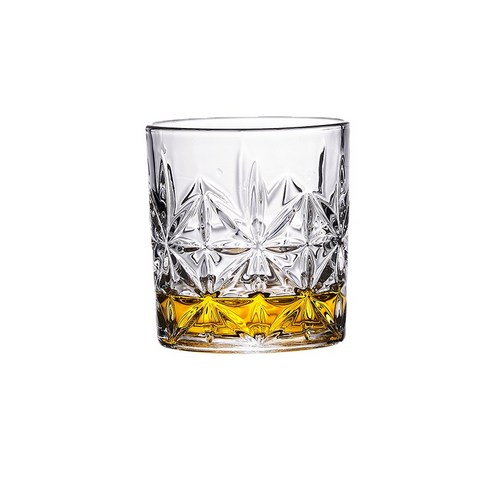 ANKRIC 물컵 [] 유럽 크리스탈 유리 위스키 컵 바 KTV 맥주컵 가정용 컵, 쌀 와인 잔 [320ML] 48piece