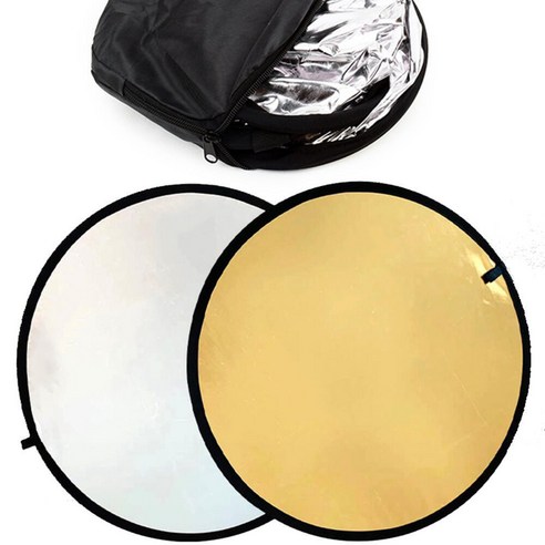 촬영 빛반사 원형판 자동펼침 양면 휴대 케이스 60X60 촬영반사판