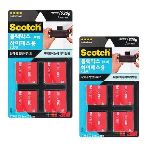 3M 블랙박스 하이패스용 초강력 양면테이프 8P 차량용