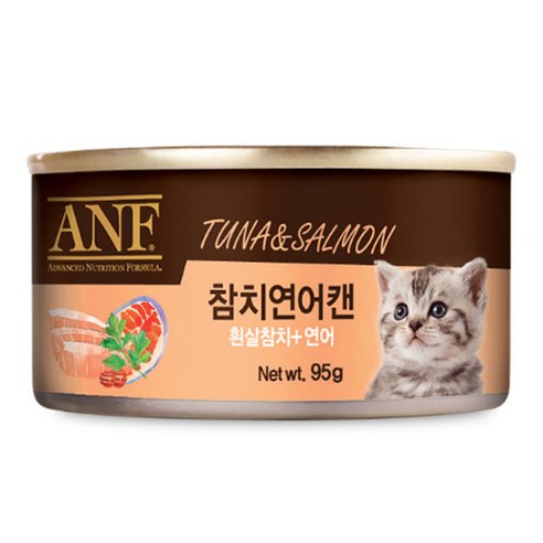 에이엔에프 고양이 캔 생선, 참치 + 연어 혼합맛, 24개입