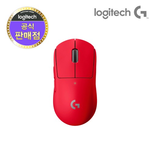 로지텍 PRO X SUPERLIGHT 무선 게이밍 마우스 910-006787, G PRO X SUPERLIGHT, 레드