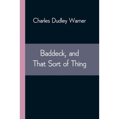 Baddeck and That Sort of Thing Paperback, Alpha Edition, English, 9789354544217