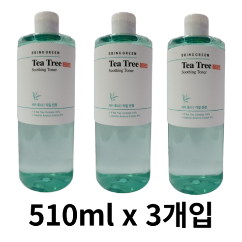 브링그린 티트리 시카 수딩 토너 510ml, 1개