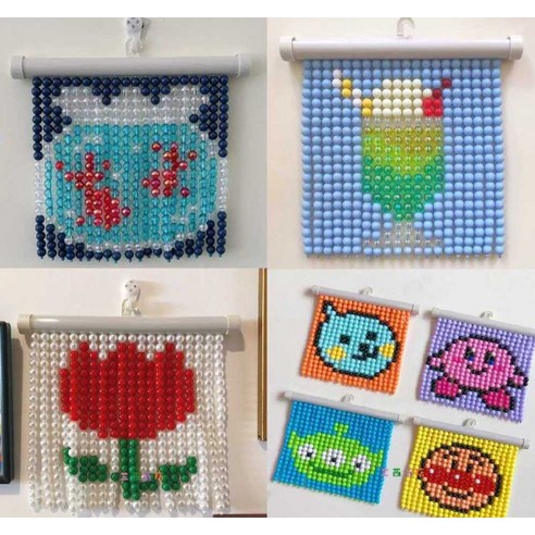옷핀 비즈발 만들기 세트 DIY 키트 구슬발 비즈발 공예 9 비즈발 만들기 DIY 키트 취미 수공예 구슬 커튼