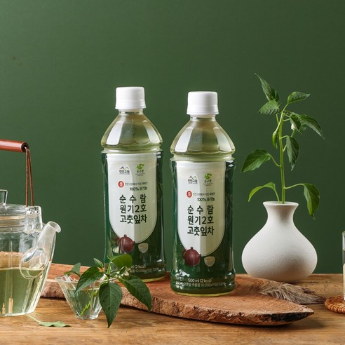 [순수람] 원기2호 고춧잎차, 60개, 500ml