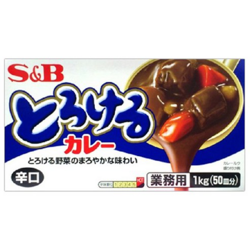 토로케루 에스비 카레 소스믹스 매운맛, 1kg, 4개