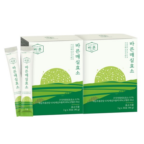 건강한약속바른 매실효소, 90g, 2박스