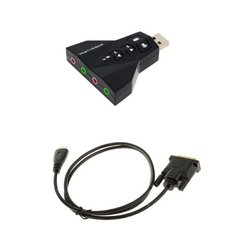 노트북+HDMI-DVI-D(24+1)용 외부 가상 7.1CH 3D 오디오 사운드 카드, {"사이즈":"6.5*5.5*1.5cm"}, {"색상":"블랙"}, {"수건소재":"ABS"}