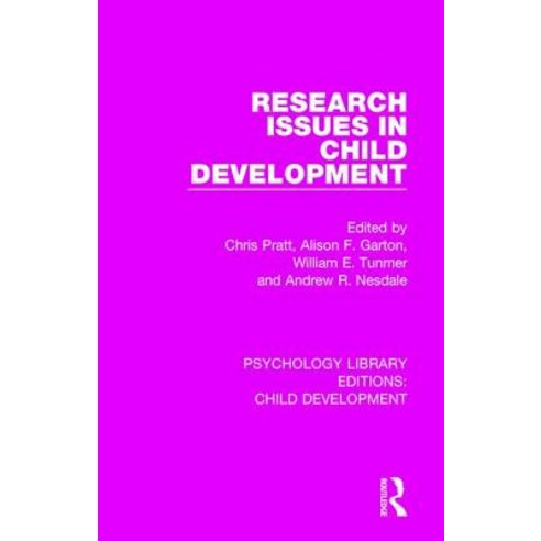 Research Issues in Child Development Paperback, Routledge, English, 9781138501133
