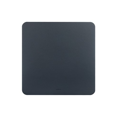 FENICE 조약돌 가죽 마우스 패드, SQUARE NAVY, 1개