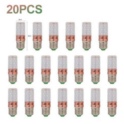E27 UVC 살균 램프 60 LED UV 전구 자외선 살균기 라이트 홈 클린 에어 킬 진드기, [08] 20PCS, 20PCS