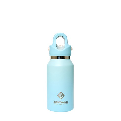 레보맥스v2 원터치 텀블러 대용량 보온보냉 REVOMAX 보온병, (266ml) 슬림 스카이블루