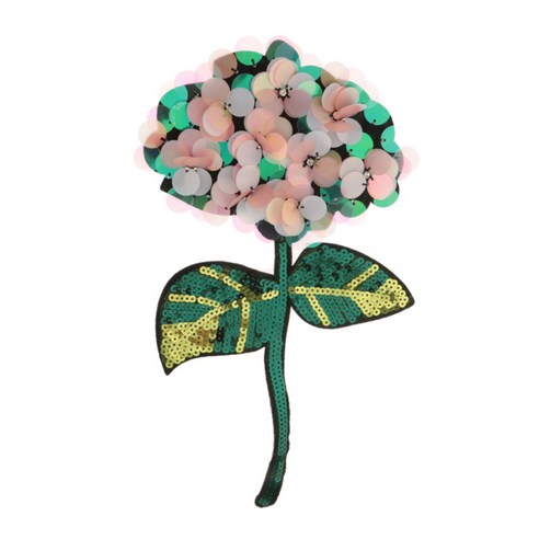 Ursmart 꽃 수 놓은 스팽글 라인 석 패치 Applique 의류 장식, 멀티, 설명