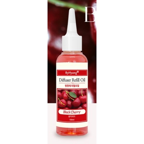 바이향 디퓨저 리필 오일, 블랙체리, 100ml, 1개
