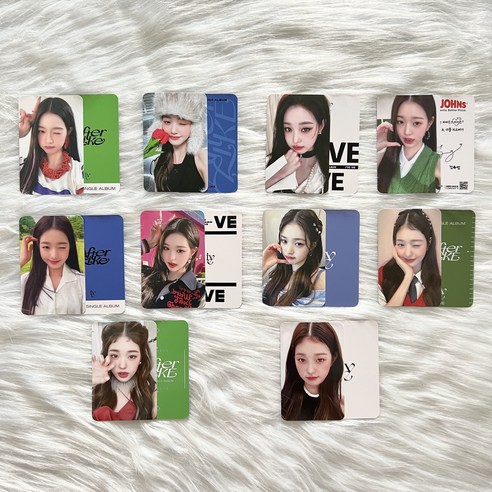 샤올 아이브위드뮤 아이브팝업 아이브파파존스 포카 포토카드 일레븐 포카 세트, 2