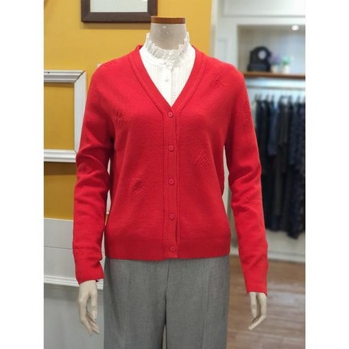 BCBG 세이브존01 엠보 포인트 가디건 B4C8K213