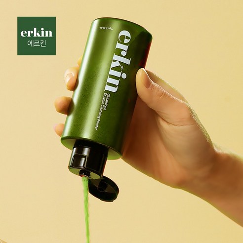 [erkin] 에르킨 글루타치온 엔자임 클렌징 파우더 워시 75g 효소세안제 엔자임워싱파우더 각질제거 모공케어 약산성클렌저, 4개