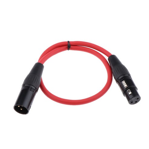 3 핀 XLR 남성 여성 XLR 마이크로폰 오디오 케이블 코드, 설명 설명, 50cm, 설명