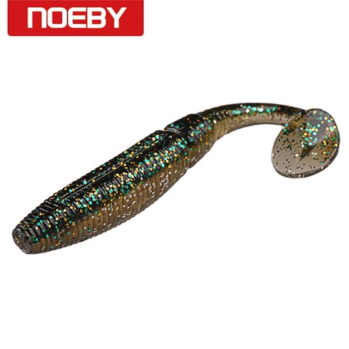 NOEBY 75/85mm Paddle Tail Lures for Fishing Soft Baits Wobbler Grub Worm Fishing Tackle SW5019S, 101, 7.5cm/4g-6pieces