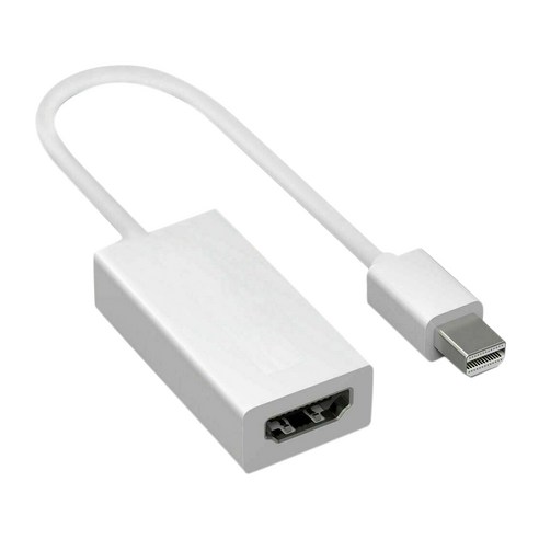 MacBook Pro Air Mac 용 미니 디스플레이 포트 DP Thunderbolt HDMI 어댑터 케이블, 보여진 바와 같이, 하나