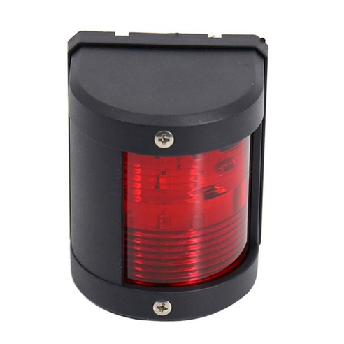 방수 LED 레드 렌즈 SMALL 스턴 라이트 사이드 마운트 보트/요트/마린 135°, 플라스틱