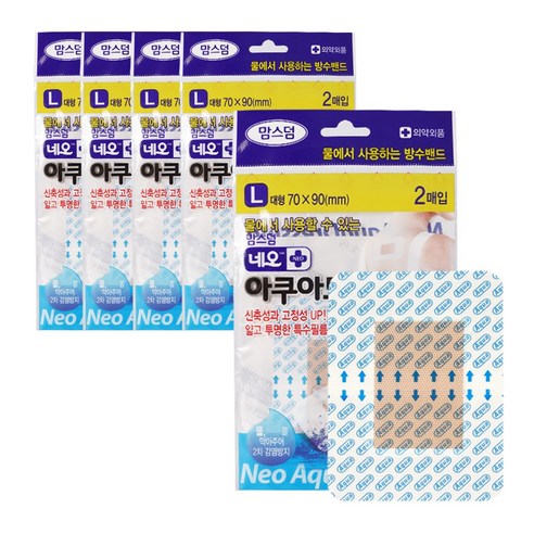 맘스덤네오아쿠아드레싱(반창고(1회용)) 2매입 x 5개