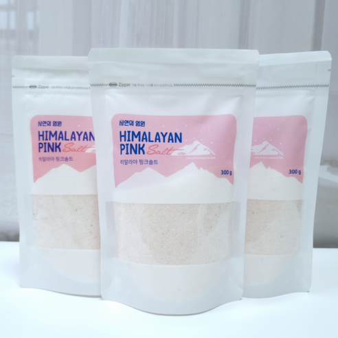 히말라야 핑크솔트 1+1+1 특별기획 (300g+300g+300g) 소금선물세트 식용 암염 핑크소금 답례품 고기소금 스테이크소금 미네랄소금 소금답례품 자연의염원, 2)굵은소금 1+1+사은품, 300g