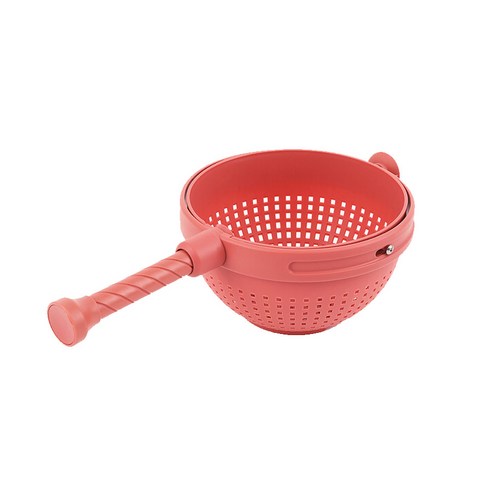 도피오 핸들 다용도 채반 회전 과일 야채 탈수기 핸디스피너 샐러드 물기제거 주방용품, 올리브색 Best Top3