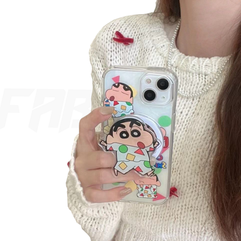 CASEJ 흰둥이 짱구 초코비 클리어케이스로 아이폰 스타일링에 개성을 더하기