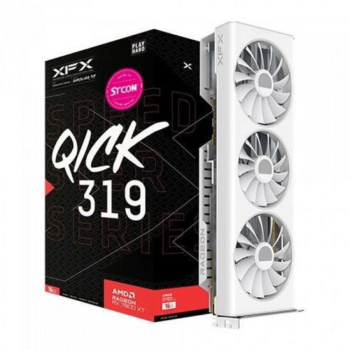 라데온그래픽카드 XFX 라데온 RX 7800 XT QICK 319 CORE WHITE D6 16GB Best Top5