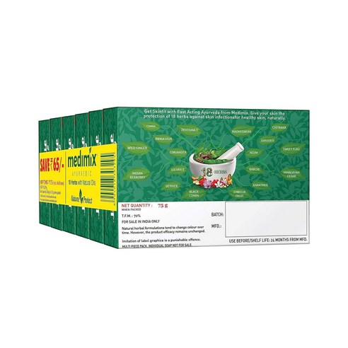 인도 아유르베다의 지혜를 담은 메디믹스 클래식 18가지 허브 비누로 건강하고 아름다운 피부를 가꾸세요.