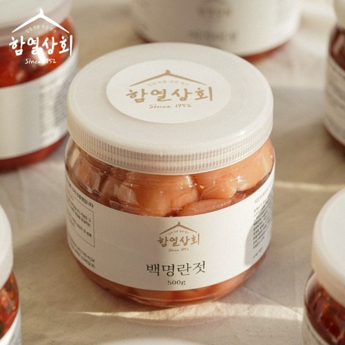 프리미엄 백명란젓(특) 230g~1kg 정란 무색소 저염 명란 젓갈 반찬, 230g, 1개