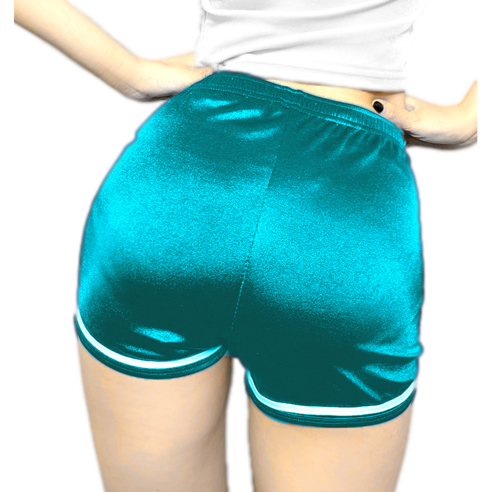 바디프로필 의상 3부 스판 광택 돌핀팬츠 섹시트레이닝 숏 핫팬츠 폴댄스 하의 요가복 필라테스복