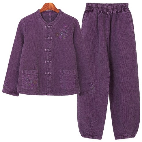 별꽃자수 이중지 저고리 한벌 생활한복 법복 절복 개량한복 아리랑의봄