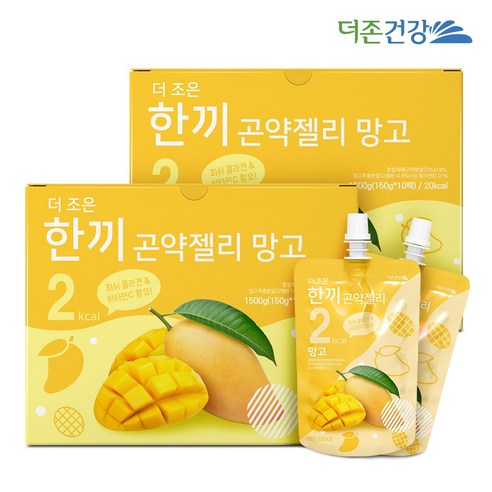 더존건강 한끼 곤약젤리 망고 150g 10팩 2박스, 단품, 단품