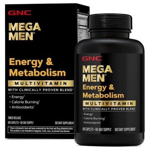 GNC 메가 멘 에너지 & 메타볼리즘 멀티비타민 캐플렛