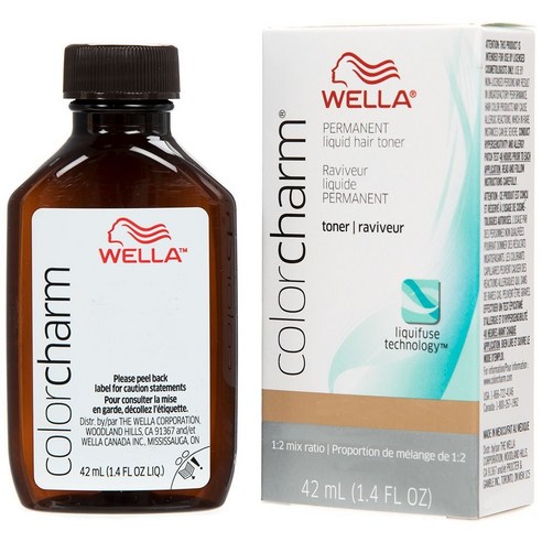 Wella 컬러 참 퍼머넌트 리퀴드 헤어 토너 42ml, T35 Beige Blonde, 1개