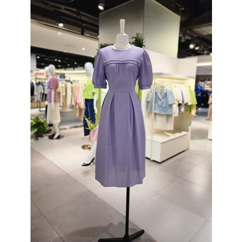 올리브데올리브 퍼프소매핀턱라운드원피스YW3MO323(184639 )