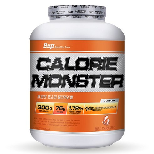 체중증가 게이너 BUP 칼로리몬스터 밀크카라멜맛, 4kg