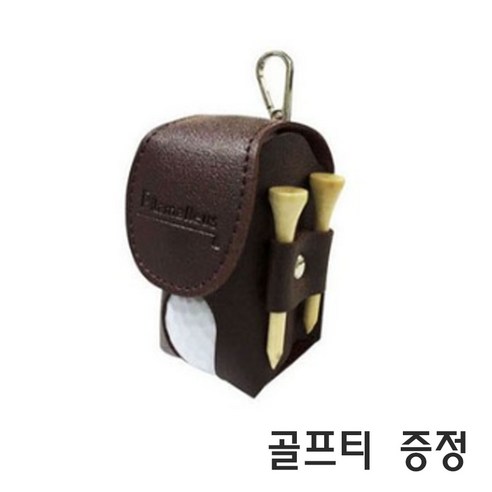 더무드민 고급 골프공케이스 골프공 볼주머니 파우치 (골프티 증정), 1개, 브라운
