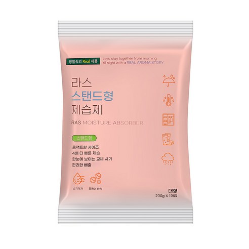 라스 스탠드형 제습제 200gX1P 대형, 1개