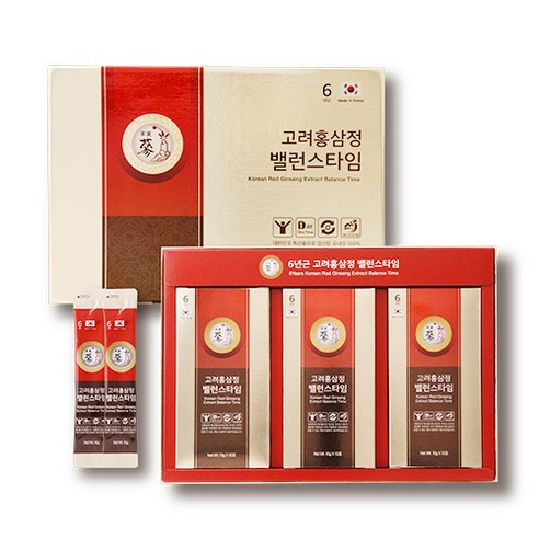 풍년보감 고려홍삼정 6년근 밸런스타임 + 쇼핑백, 10g, 1개