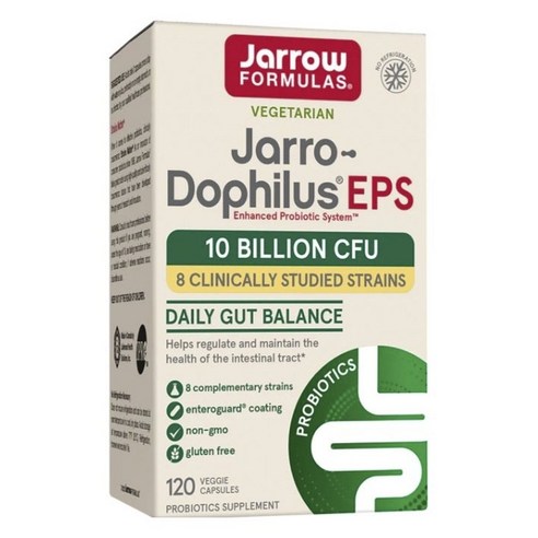 재로우 자로 도피러스 EPS 100억 CFU 프로바이오틱 유산균 베지 캡슐, 1개, 120정