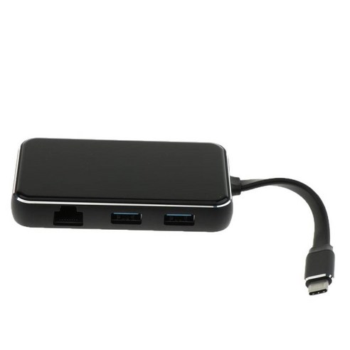 USB 3.0 네트워크 어댑터 케이블 생성 10/100/1000Mbps 이더넷을 지원하는 기가비트 이더넷 어댑터에 금도금 USB, 블랙, 20x5.5x2cm, 플라스틱