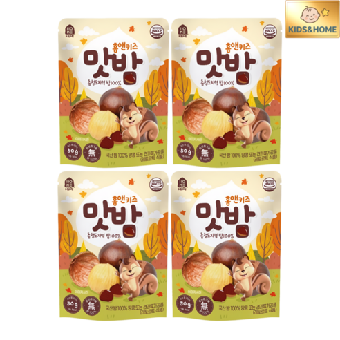 홈앤키즈 구워만든 우리밀 두부과자 50g, 4개