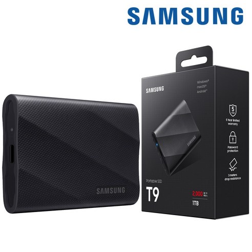 삼성전자 포터블 T9 Gen 2x2 외장 SSD USB 3.2 C타입 1테라, 1TB